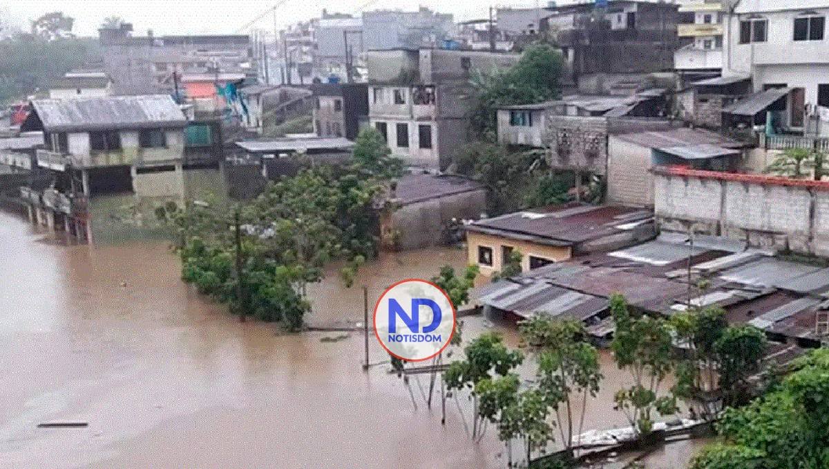 Las inundaciones RD desplazan 7,000 personas y afectan 1,441 casas