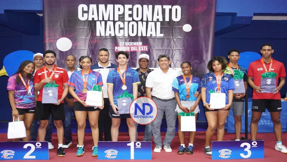 Castro y Cabrera son campeones nacionales en tenis de mesa