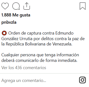 Edmundo Gonzalez Urrutia 12 Venezuela ofrece US$100 mil por datos sobre E. Gonzalez Urrutia
