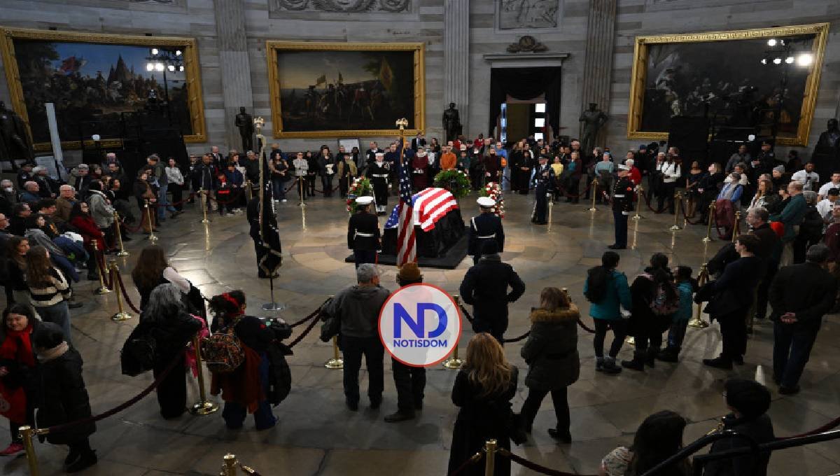 Ciudadanos despiden al expresidente de EEUU Jimmy Carter