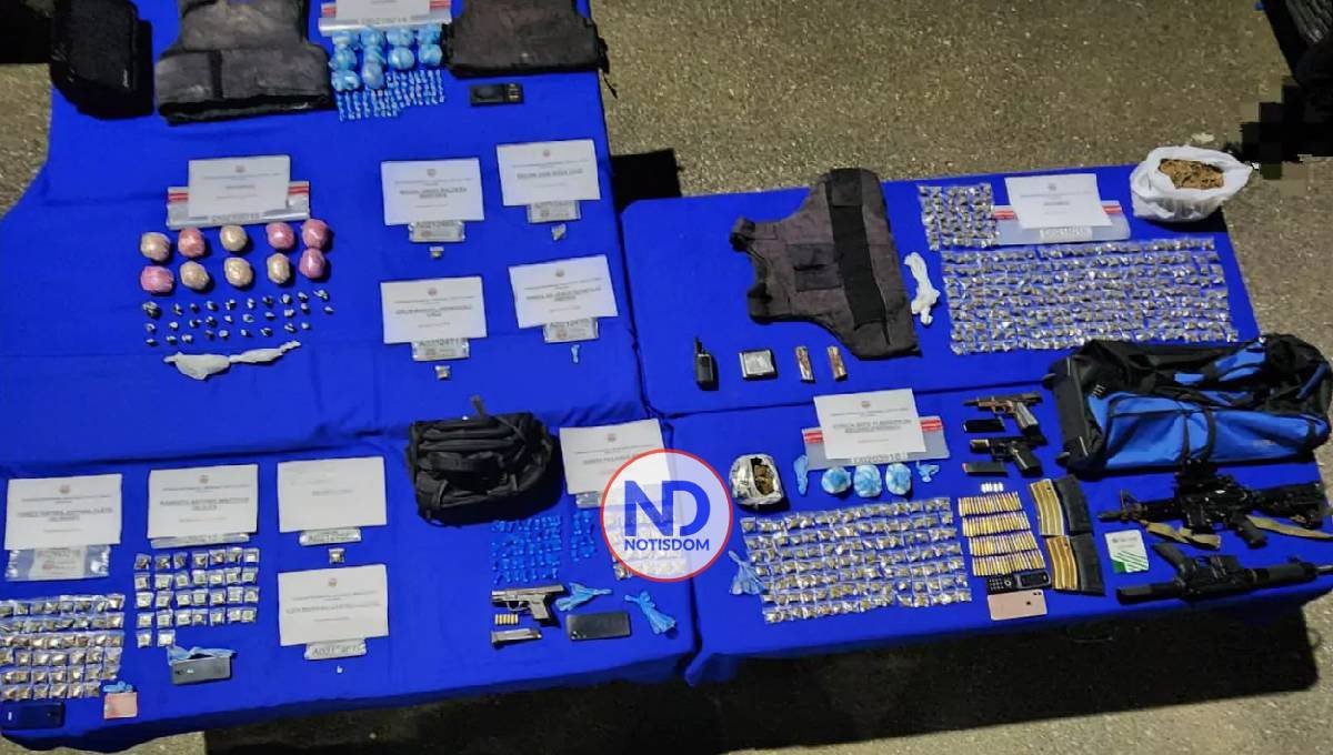 Autoridades ocupan armas, drogas y detienen varias personas en Santiago