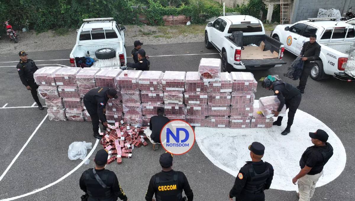 Autoridades decomisan 660 mil unidades de cigarrillos