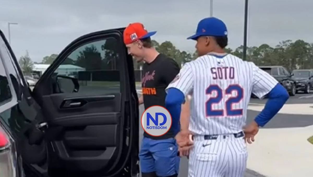 Juan Soto regala yipeta a Brett Baty por cederle número 22