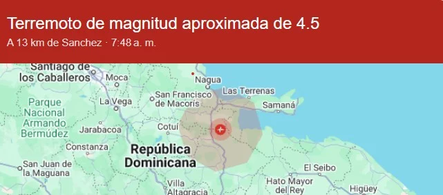 TERREMOTO 10 Registran temblor de tierra en el noreste del país