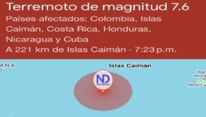 Cancelan el aviso tsunami para Dominicana tras terremoto 7.6