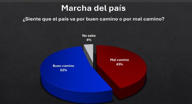 ENCUESTA MARCHA PAIS 59.6% aprueba trabajo de Luis Abinader, según una encuesta