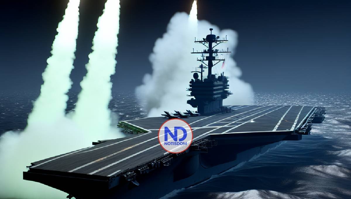 Hutíes responden atacando un portaaviones de Estados Unidos