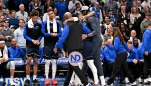 Kyrie Irving se lesiona la rodilla en unos Dallas Mavericks repletos de bajas