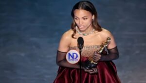 Presidente Abinader felicita a Zoé Saldaña por ganar un Oscar a mejor actriz de reparto