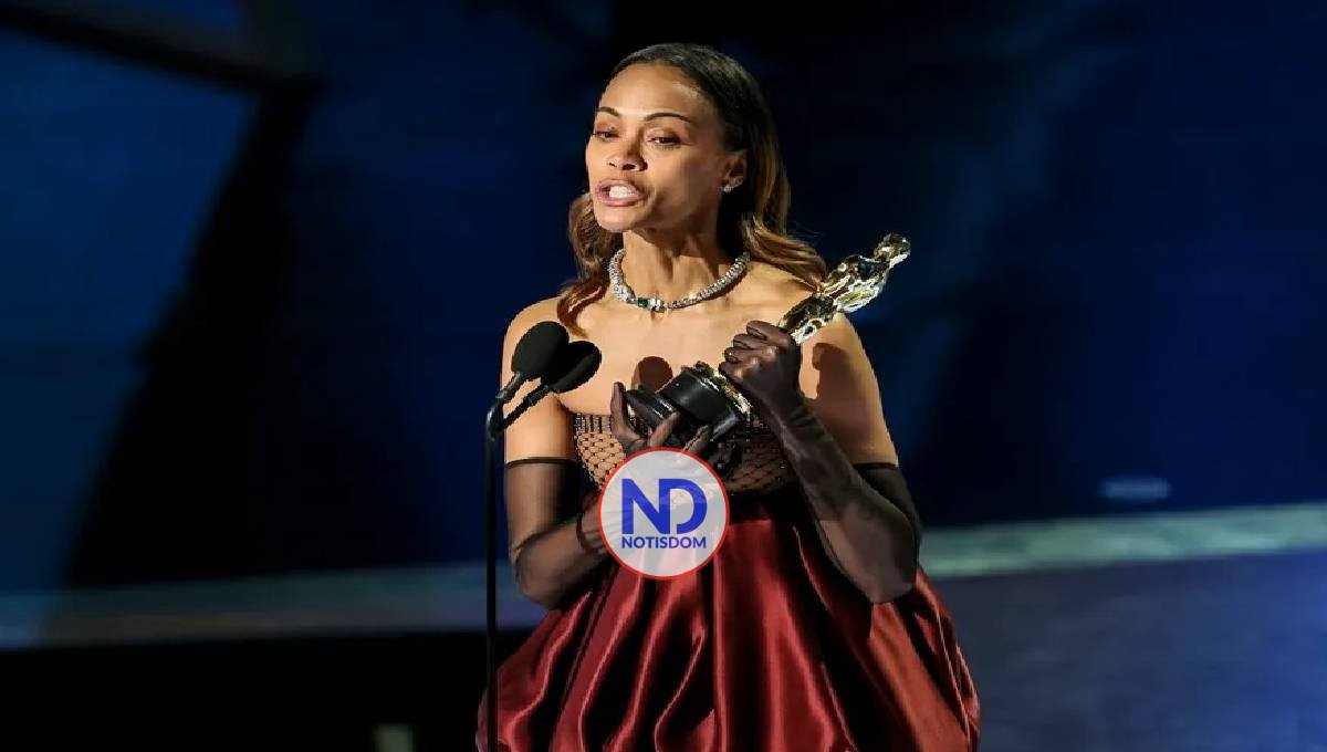 Zoe Saldaña reivindica raíces afrolatinas al ganar Óscar 2025