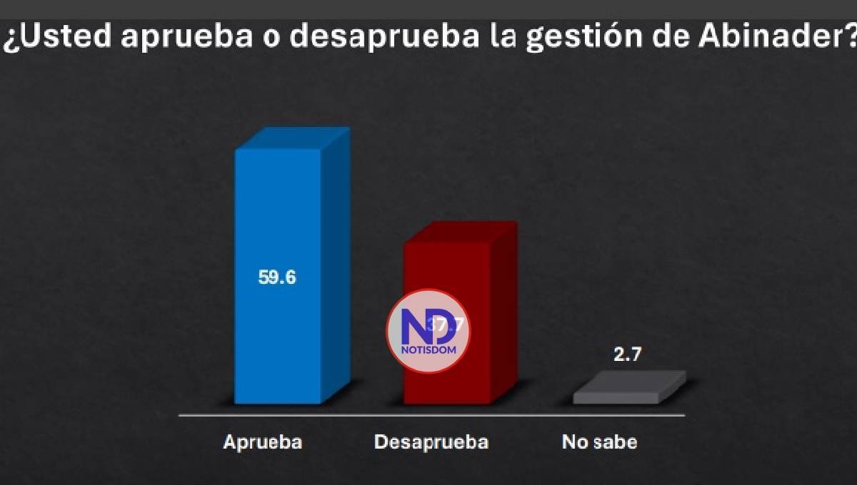 59.6% aprueba trabajo de Luis Abinader, según una encuesta
