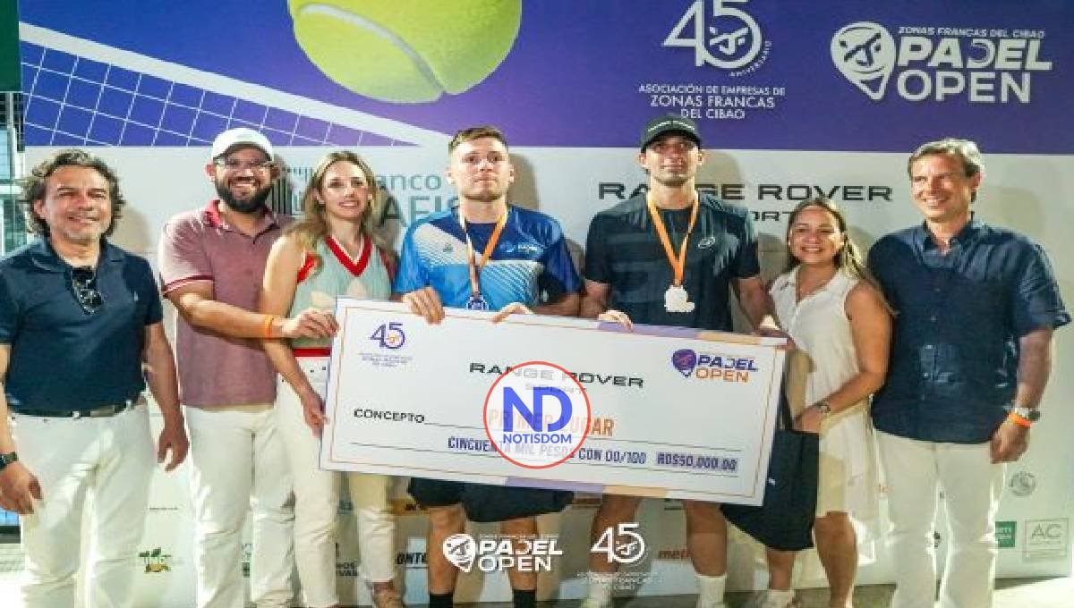 Estelares ganan torneo Zonas Francas del Cibao Pádel Open