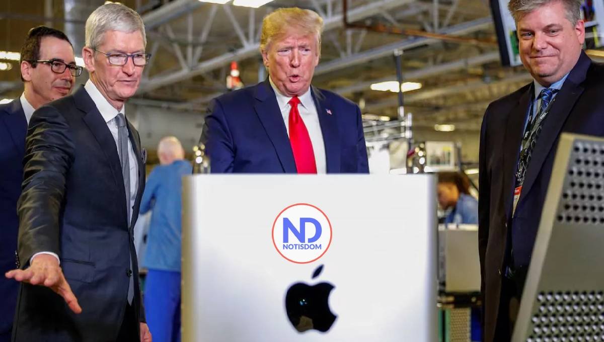 Apple pierde 314,000 MM de dólares en valor de mercado tras los aranceles que impuso Trump