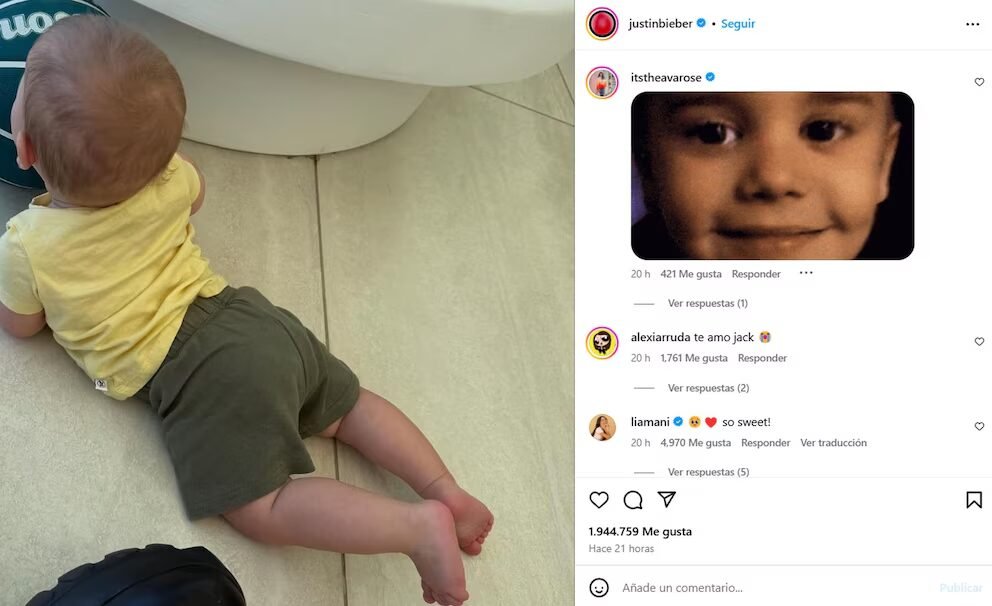 Jack Blues El cantante Justin Bieber comparte nuevas fotos de su hijo Jack