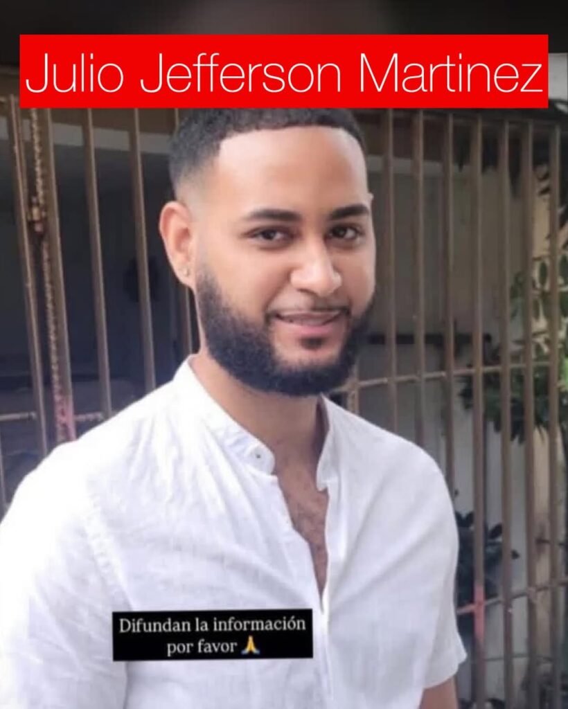 Julio Yeferson Martinez Martinez 1 Reportan desaparecidos tras tragedia en discoteca Jet Set