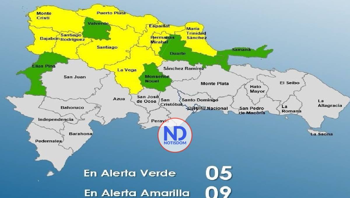 Meteorología prevé lluvias en 24 provincias dominicanas 2 Meteorología prevé lluvias en 24 provincias dominicanas
