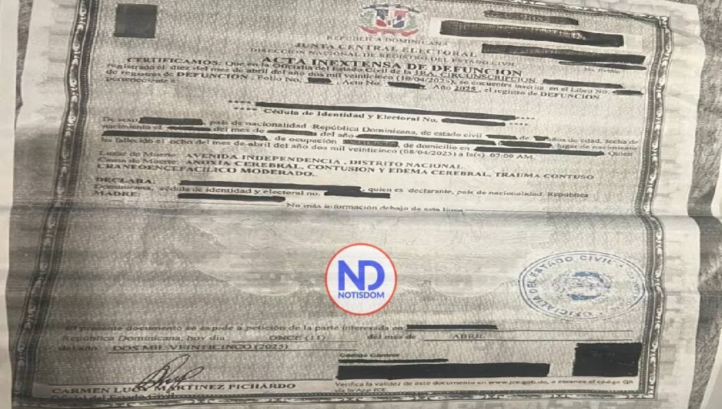 actas de defuncion de victimas de Jet Set 1 Familiares denuncian emisión de actas de defunción de víctimas de Jet Set sin lugar del fallecimiento