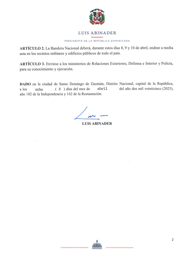 Abinader declara tres días de duelo nacional por tragedia en discoteca Jet Set 4 duelo jet set 1 Abinader declara tres días de duelo nacional por tragedia en discoteca Jet Set