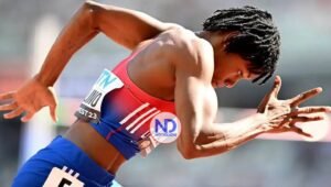 Marileidy Paulino compite en el Grand Slam Track de Atletismo