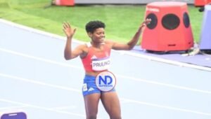 Dominicana Paulino triunfa en Grand Slam Track de Miami