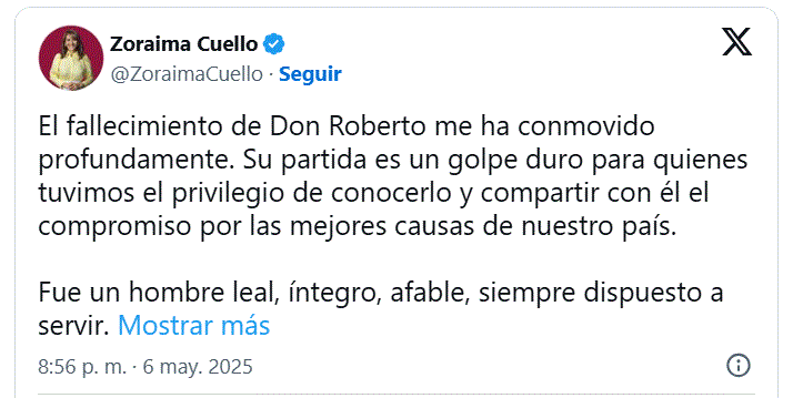 ZORAIMA CUELLO Muere Roberto Rodríguez Marchena, exvocero de la Presidencia