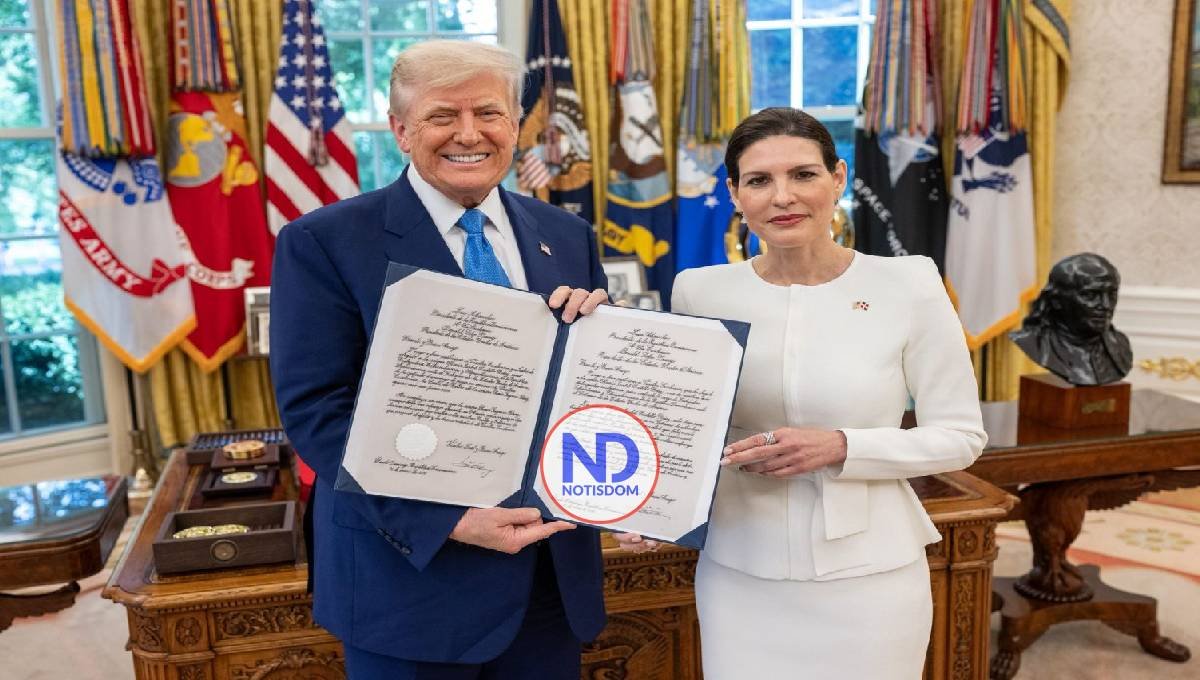 Embajadora de RD en EE.UU. presenta sus credenciales al presidente Trump