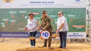 Dan primer palazo para la extensión del muro fronterizo en Dajabón