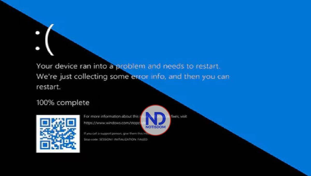 Microsoft sustituye su «pantalla azul de la muerte» con cara triste por una de color negro
