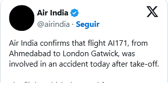 Se estrelló en India avión en que viajaban más de 240 personas 3 TWITTER AIR INDIA Se estrelló en India avión en que viajaban más de 240 personas