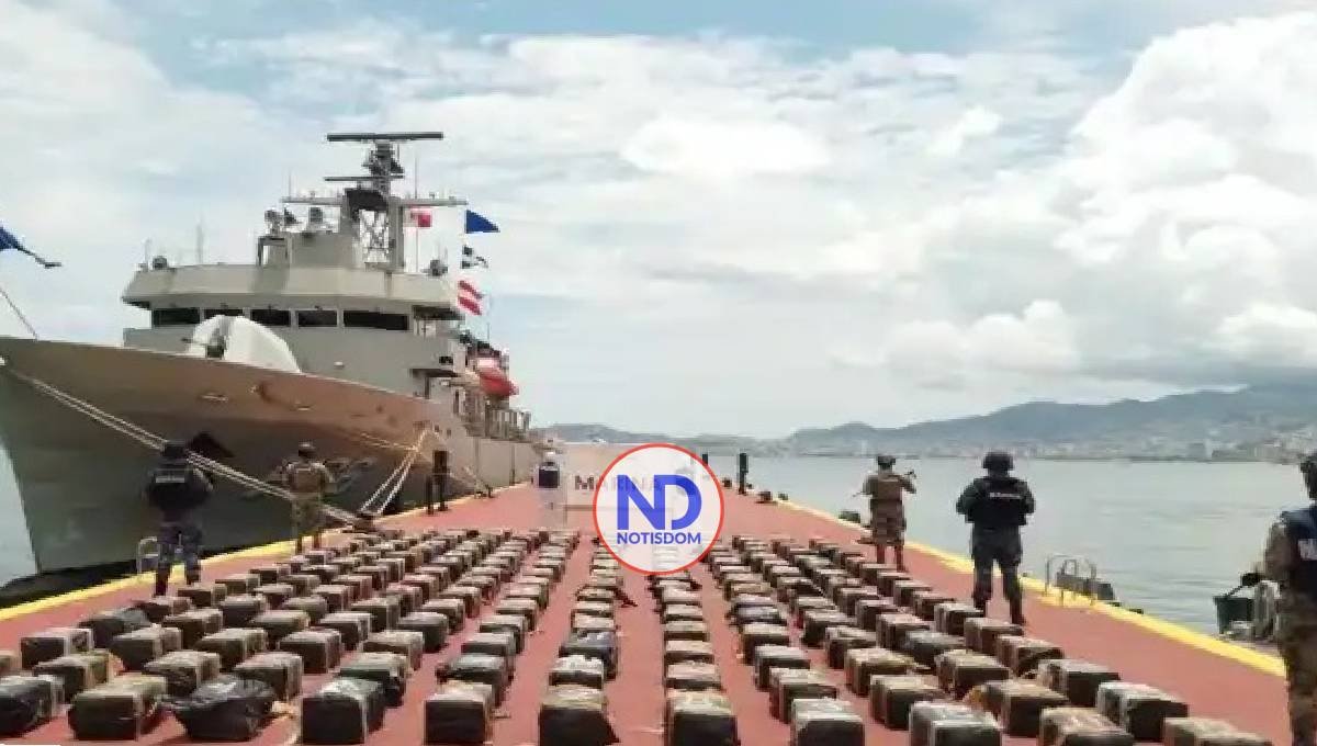 México decomisa 3.5 toneladas de cocaína frente a costas de Pacífico