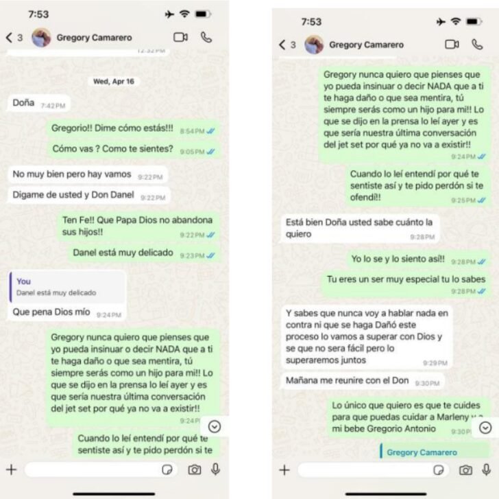 image 1 Revelan conversaciones entre exempleado del Jet Set, Gregory Adames y Maribel Espaillat tras la tragedia