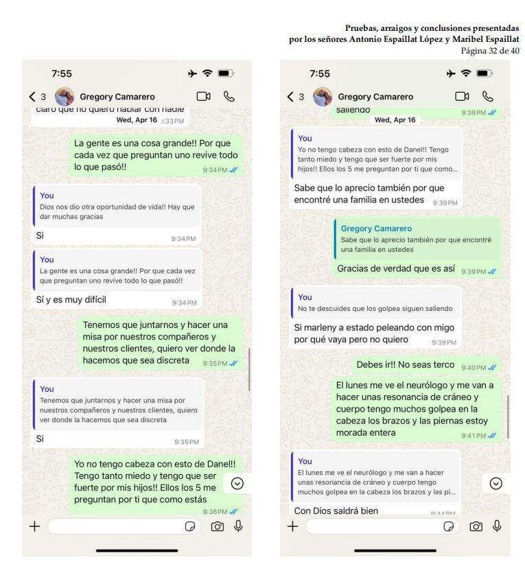whatsapp gregori adames 1 Revelan conversaciones entre exempleado del Jet Set, Gregory Adames y Maribel Espaillat tras la tragedia