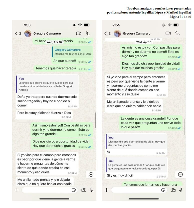 whatsapp gregori adames Revelan conversaciones entre exempleado del Jet Set, Gregory Adames y Maribel Espaillat tras la tragedia