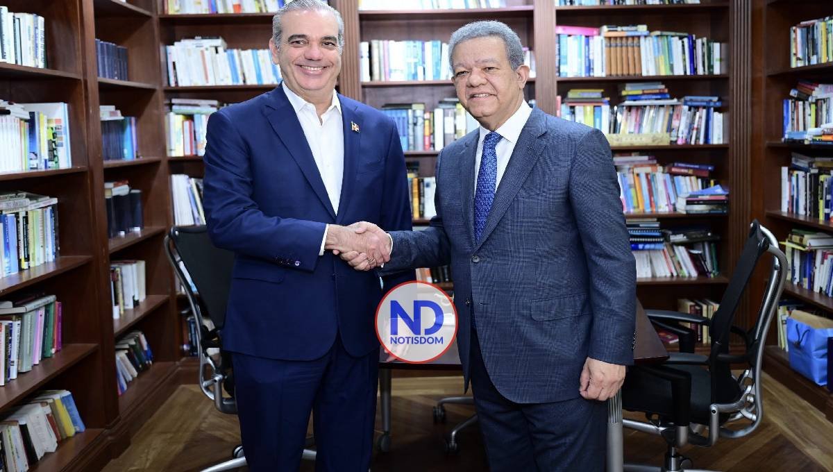 Se reunieron este jueves Leonel y el Presidente Luis Abinader