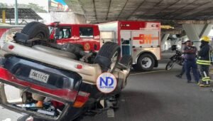 Al menos seis lesionados tras accidente de tránsito en la 27 de febrero