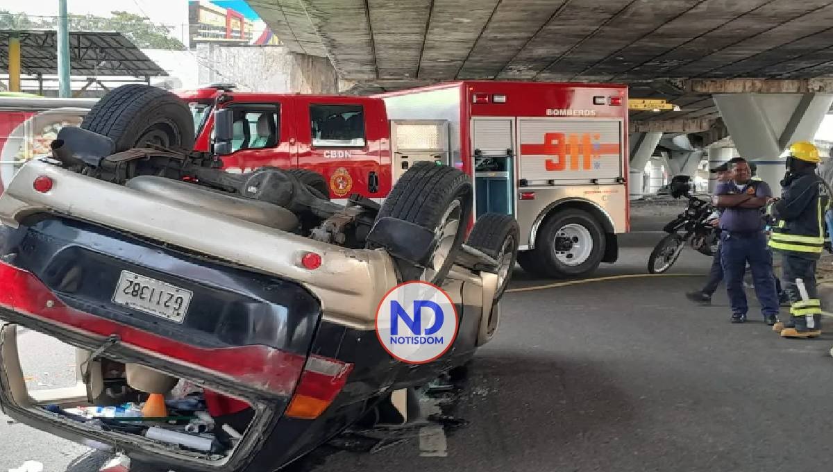 Al menos seis lesionados tras accidente de tránsito en la 27 de febrero