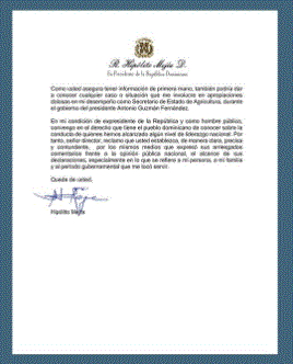 CARTA HIPOLITO 1 Hipólito Mejía emplaza al director de BN a precisar «mafia» en su Gobierno