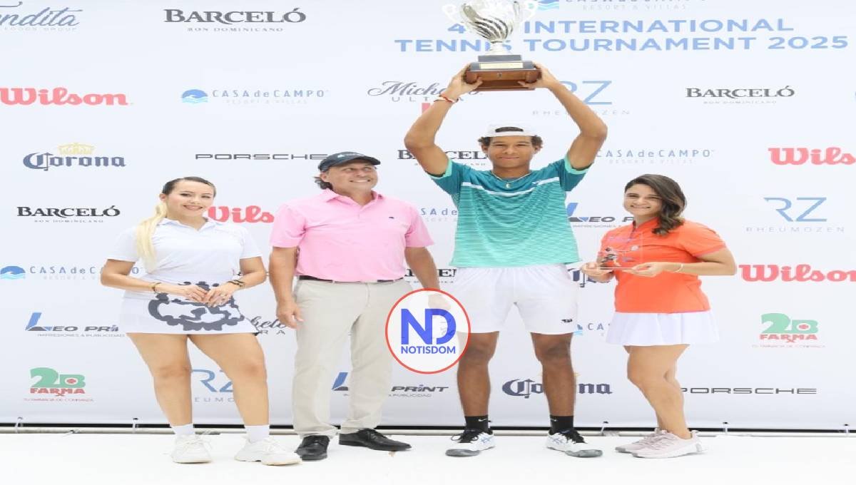 Enmanuel Muñoz campeón del Open Tenis Copa Casa de Campo