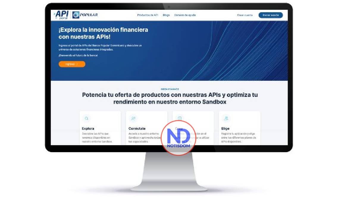 Popular lanza el portal API, plataforma pionera dominicana