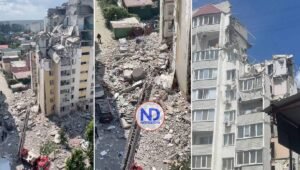 Explosión destruye gran parte de un edificio residencial en Rusia