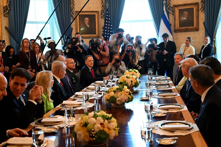 reuniones entre el presidente de Estados Unidos Donald Trump Trump y Netanyahu concluyen segundo día reuniones en EU