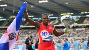 Dominicano Alexander Ogando gana Liga Diamante de Bruselas