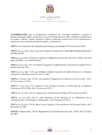 Abinader instruye a la DGCP implementar sistema nacional de gestión de inventarios en el Estado 7 CARTA 4 Abinader instruye a la DGCP implementar sistema nacional de gestión de inventarios en el Estado