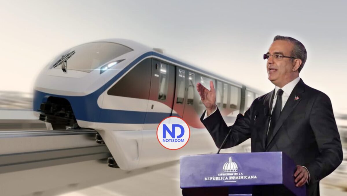 Abinader anuncia construcción Monorriel Santo Domingo; Fase 1 irá del Puente Juan Carlos al Centro Olímpico