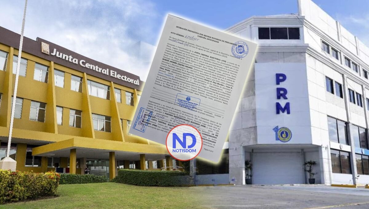 JCE intima al PRM por campaña electoral anticipada y advierte sanciones