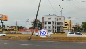 MOPC anuncia cierre del túnel de Las Américas por tres horas tras impacto a poste eléctrico