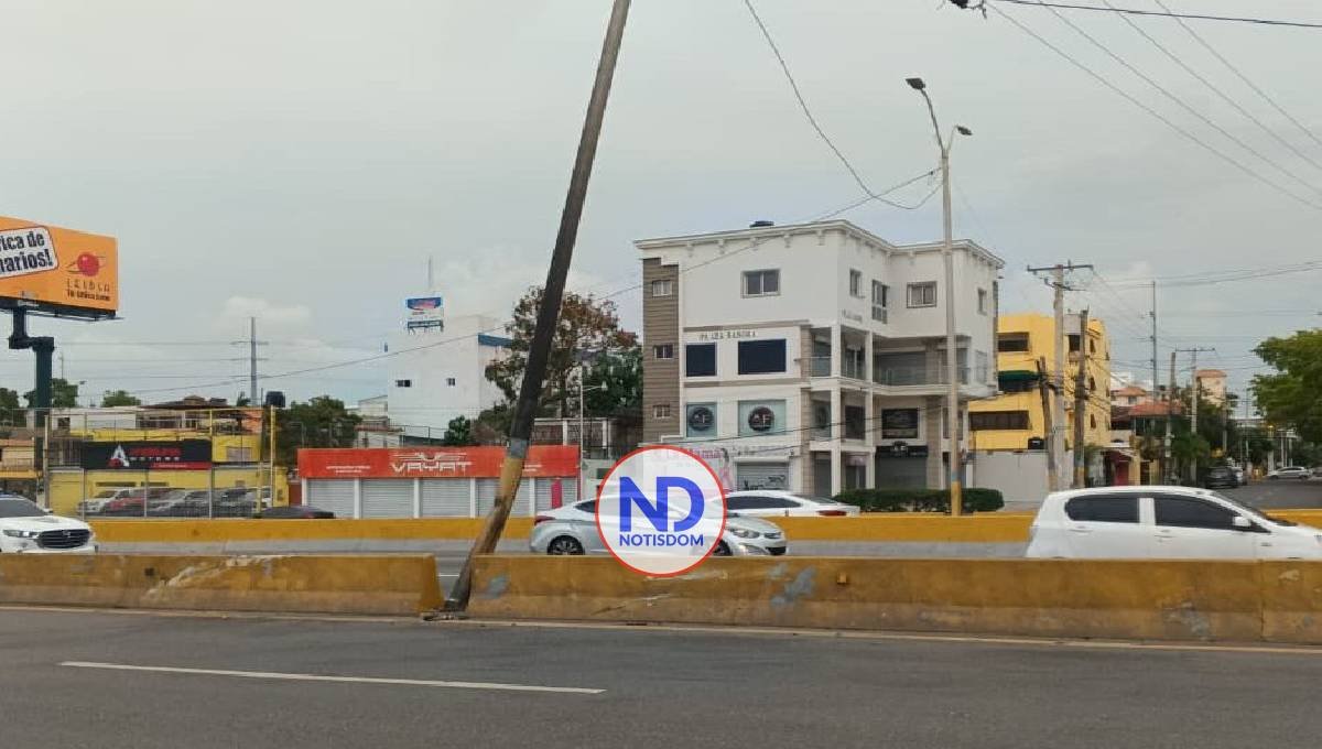 MOPC anuncia cierre del túnel de Las Américas por tres horas tras impacto a poste eléctrico