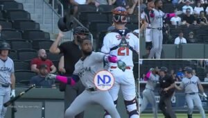 Expulsado pelotero dominicano tras lanzarle bate a pitcher