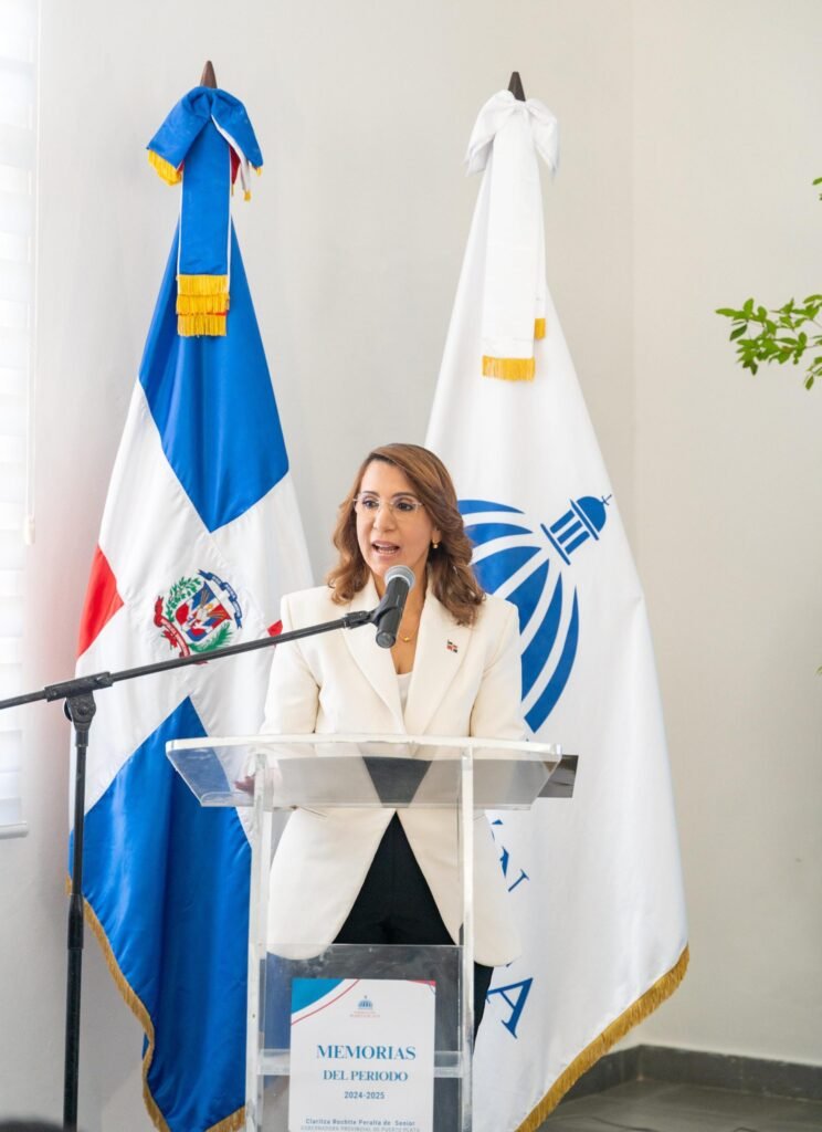 Claritza Rochtte Peralta de Senior 1 Gobernadora de Puerto Plata realiza rendición de cuentas del año 2024-2025