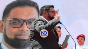 Custodiado por aviones EU, se juramenta Presidente Guyana